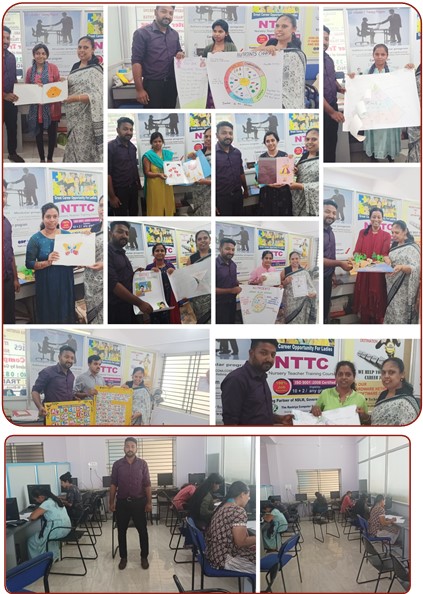 Students from RCSS Kuvempunagar, Mysore submitted their NTTC projects - March 2023
